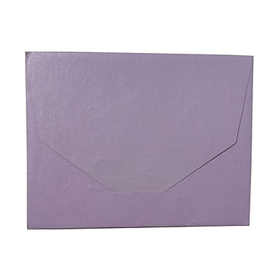 JAM Paper 10 x 13 Booklet Handmade Envelopes Metallic Lilac Recycled Sold Individually 5964490