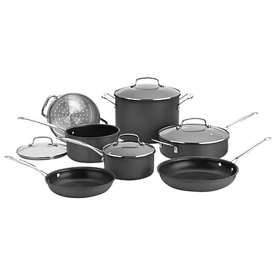 Conair Cuisinart Chef's Classic 11 Piece Non-Stick Hard Anodized Cookware Set