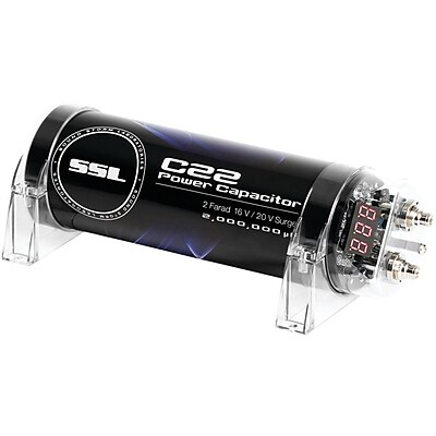 SSL C22 2 Farad Capacitor With Digital Display Black