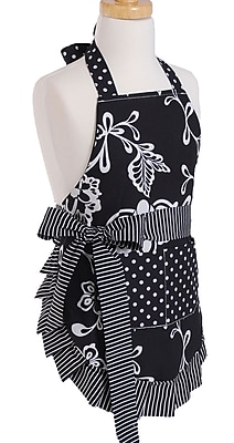 Flirty Aprons Girl s Apron in Sassy Black