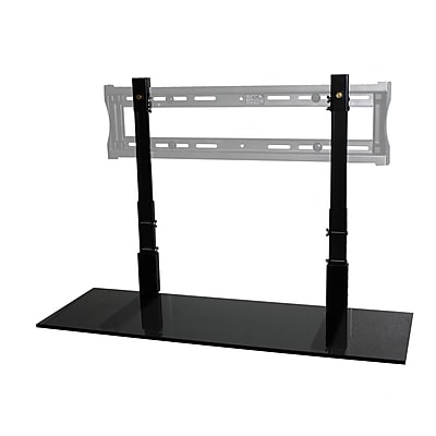 TV Smartshelf LCD TV Shelf; Black Glass