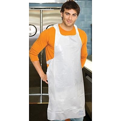 Royal Toner 28 Polyethylene Apron in White