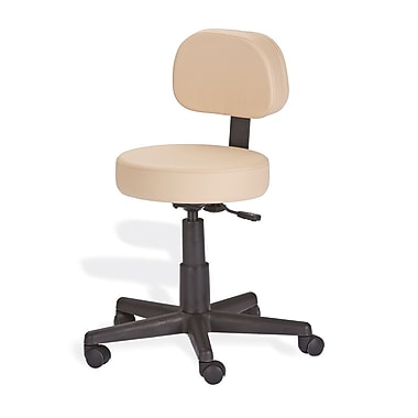 EarthLite Mid-Back Height Adjustable Rolling Drafting Chair; Marie's Beige