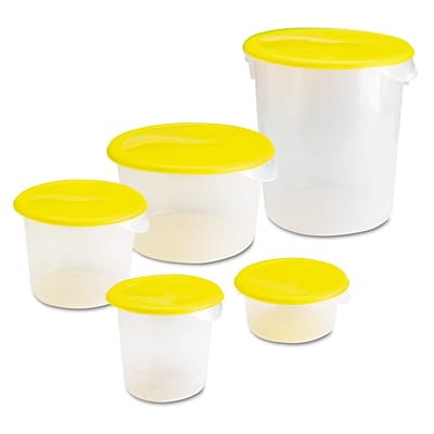 Polypropylene Quart Round Storage Container Clear