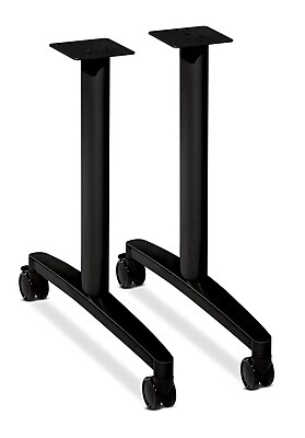 HON Huddle T Leg Base For 24 30 Deep Table Tops Black