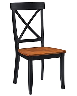 Home Styles Set Of 2 Solid Hardwood Dining Chairs