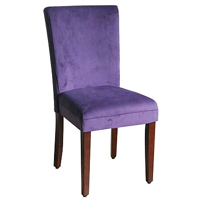 HomePop Side Chair Set of 2 ; Rich Plum Aubergine