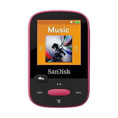 SanDisk Clip Sport SDMX24 008G A46P 8GB Flash MP3 Player Pink