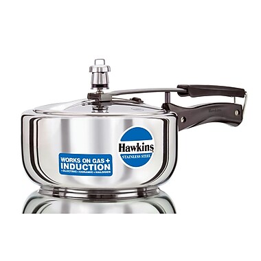 Hawkins Stainless Steel Pressure Cooker; 3.17 Quart