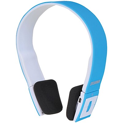 Sylvania Bluetooth SBT214 BLUE Stereo Headphones Blue