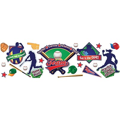 Eureka Bulletin Board Set Baseball