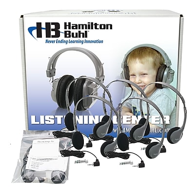 Hamilton Buhl HA2 12 User Personal Headphone With Laminated Carry Case Gray