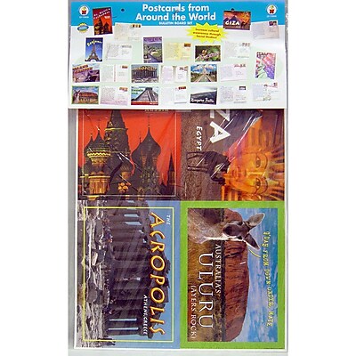 Carson Dellosa Bulletin Board Set Postcards from Around the World