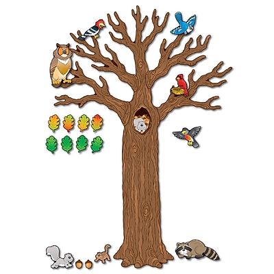 Carson Dellosa Bulletin Board Set Big Tree With Animals