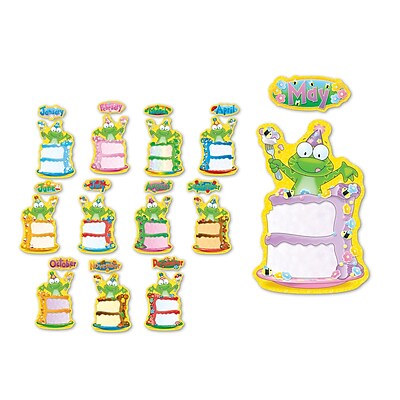 Carson Dellosa Bulletin Board Set Frog Birthday