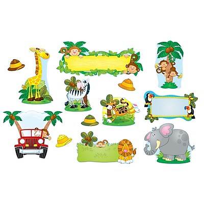 Carson Dellosa Bulletin Board Set Jungle Safari