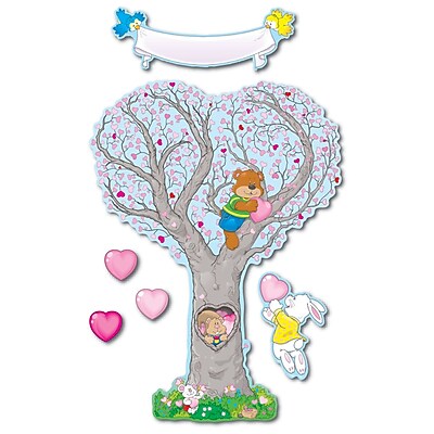 Carson Dellosa Bulletin Board Set Caring Heart Tree