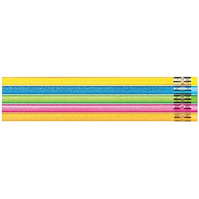 J.R. Moon Pencil Co. Glitter Sparkle Pencil Assorted 12 Pack