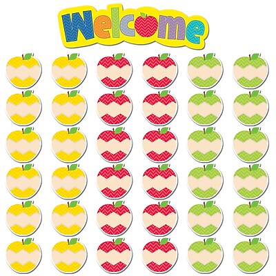 Creative Teaching Press Mini Bulletin Board Set HexaFun Welcome Apples