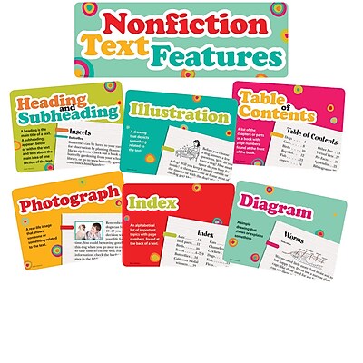 Edupress Bulletin Board Set Nonfiction Text Features