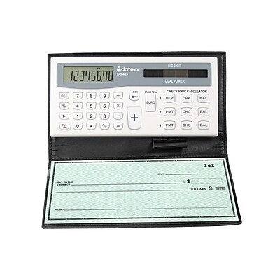 Datexx DB-403 Checkbook Calculator, White | Staples®
