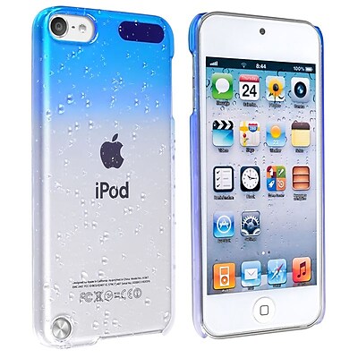 Insten Snap In Case For iPod Touch 5th Gen Clear Sky Blue Waterdrop