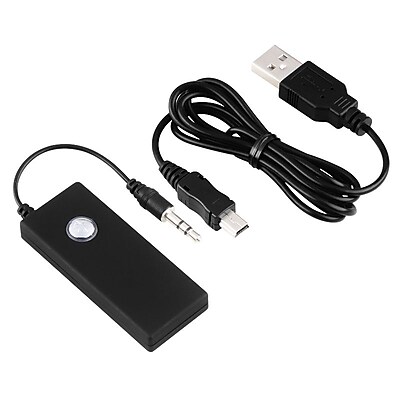 Insten Bluetooth Transmitter With 3.5mm Audio Cable For TV MP3 Player Black