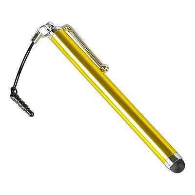 Insten cappxxxxst23 Touch Screen Stylus With 3.5mm Plug Cap Yellow