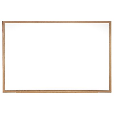 Ghent Wood Frame Porcelain Magnetic Whiteboard; 2 H x 3 W