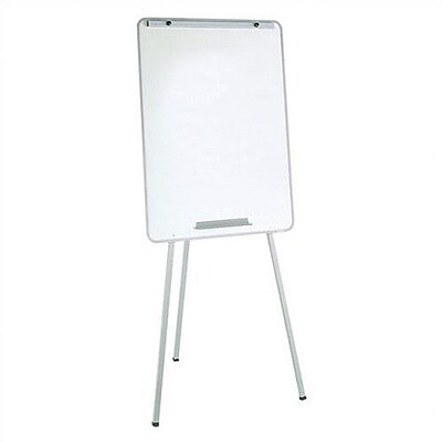 Quartet Oval Office Presentation Free Standing Reversible Whiteboard 3 H x 2 W