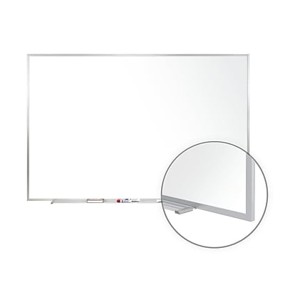 Ghent Aluminum Frame Porcelain Magnetic Whiteboard; 3 H x 4 W
