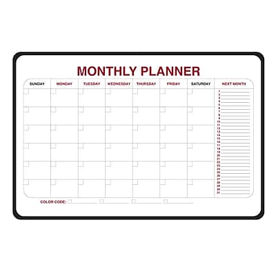 Ghent Monthly Planner Whiteboard 2 H x 3 W