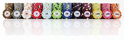 JP Commerce 500 Piece Monaco Casino Clay Poker Chips Set