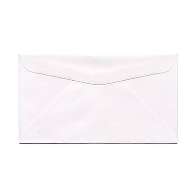 JAM Paper 6 3 4 Commercial Envelopes 3 5 8 x 6 1 2 White 25 pack 1633983