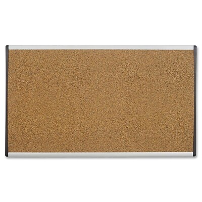 Quartet Cork Wall Mounted Bulletin Board; 1 2 H x 2 W