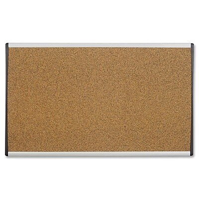 Quartet Cork Wall Mounted Bulletin Board; 1 6 H x 2 6 W