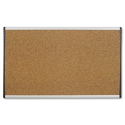 Quartet Cork Wall Mounted Bulletin Board; 1 6 H x 2 6 W