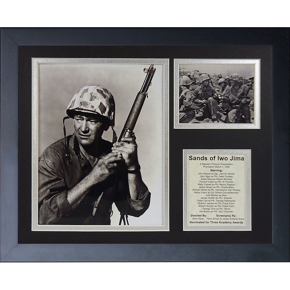 Legends Never Die John Wayne   Iwo Jima Framed Memorabili