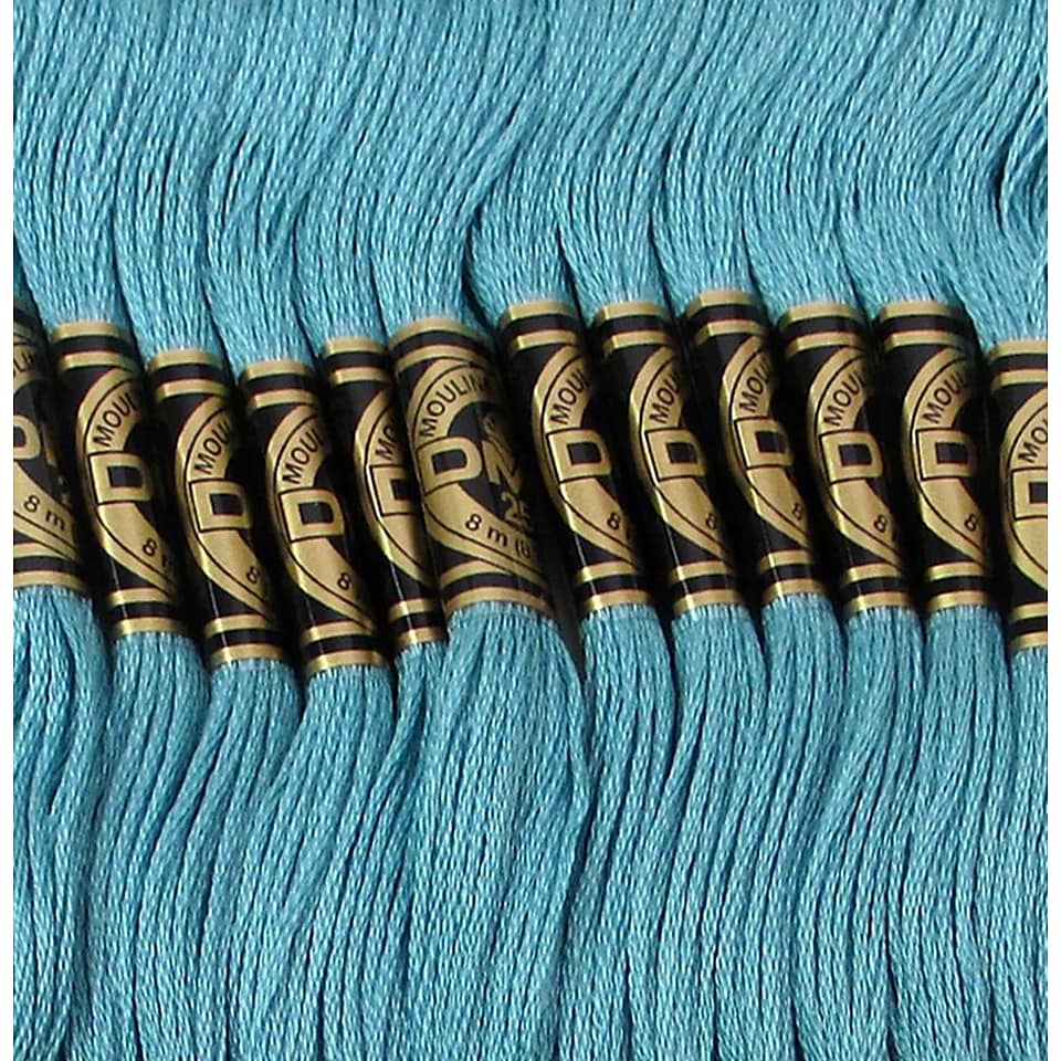 DMC Six Strand Embroidery Cotton, Turquoise