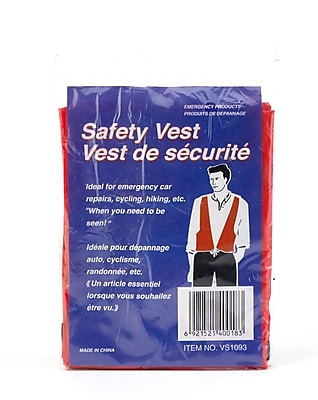 Mutual Industries MiViz High Visibility Disposable Safety Vest Blaze Orange