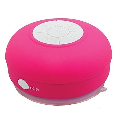 Supersonic SC 1364BT Portable Bluetooth Rechargeable Shower Speaker Pink