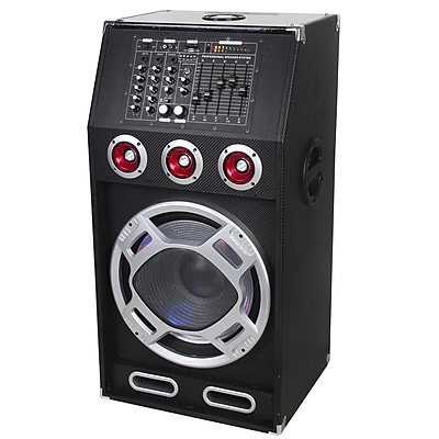 Supersonic IQ 3025DJ 15 Professional Active Speaker With Bluetooth USB SD MIC In FM Radio Black