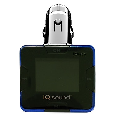 Supersonic IQ 206 Wireless FM Transmitter With 1.4 Display Black Silver