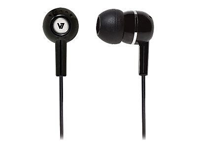 V7 HA100 2NP Stereo Earbud Black