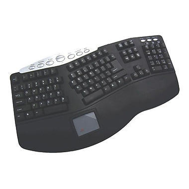 Black Ergonomic Keyboard 107