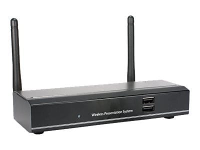 QVS VGA/HDMI Wireless Presentation System W/A/V Streaming & Remote Desktop Control, Black