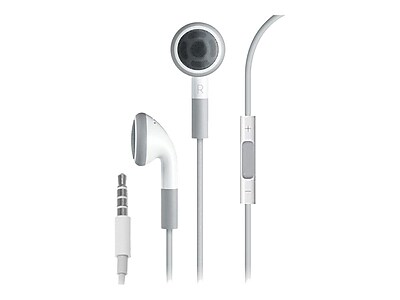 4XEM 4XAPPLEEAR Earbud Earphone with Remote and Mic White
