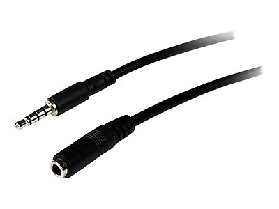 StarTech MUHSMF2M TRRS Headset Extension Cable Black