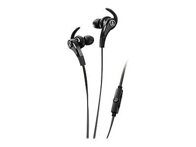 Audio Technica SonicFuel In Ear Headphone With In Line Mic and Control Black
