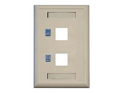 Tripp Lite N042 001 2 Port Keystone White Faceplate